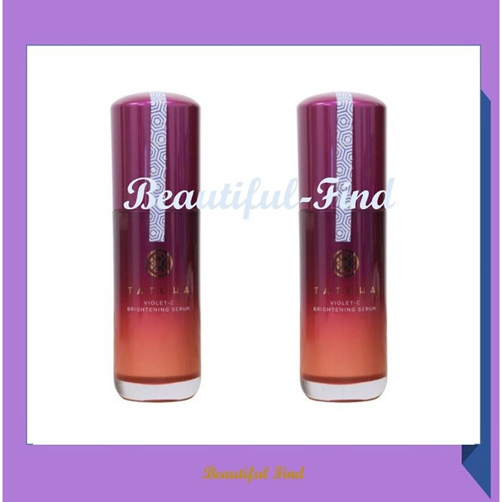 2X Tatcha Violet-C Brightening Serum (20% Vitamin C + 10% AHAs) -30ml/1oz New